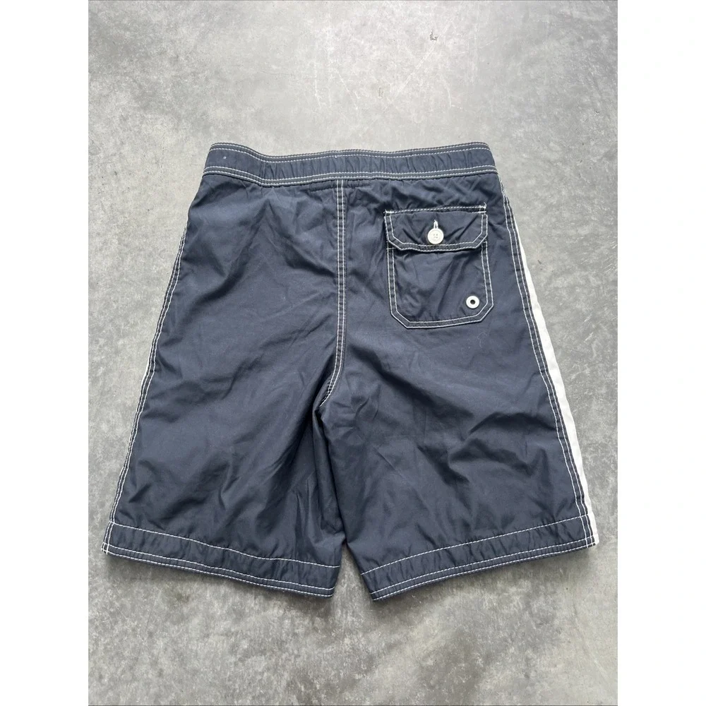 Abercrombie & Fitch Men's Swim Shorts Blue Drawstrings Pockets Size L